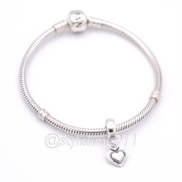 Authentic PANDORA Silver Heart Dangle - 790373 - Picture 5 of 12